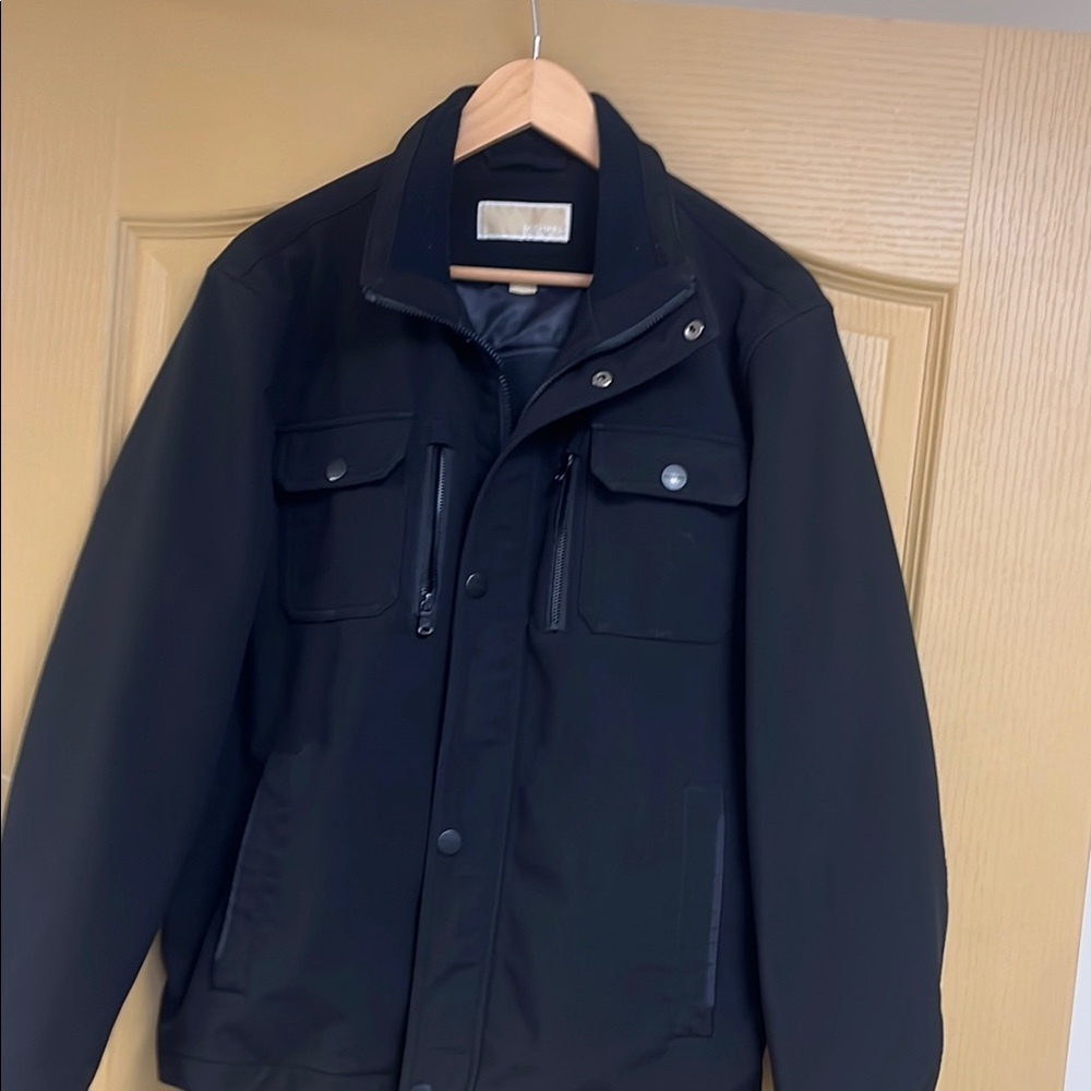 MICHAEL Michael Kors Black Military Field Jacket